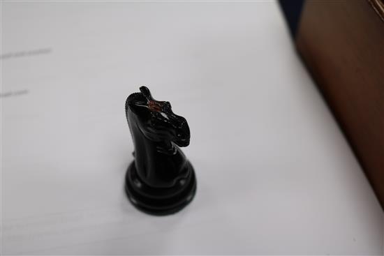 A Jaques Staunton chess set, boxed and another